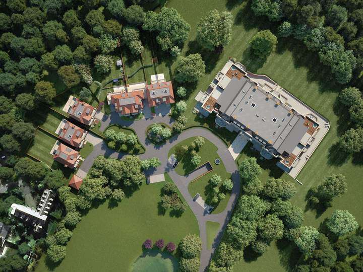 Arial View of the Knowle Hill Park development - AJC Carpentry