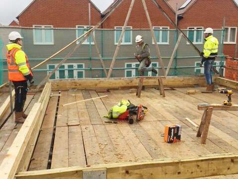 Apprentices building homes with AJC Carpentry - Prince's Trust